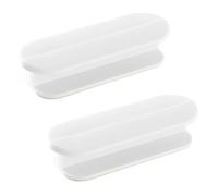 Keratobleem 2 Pezzi Maniglie per Porte da Balcone, Maniglie per Porte Autoadesive, Maniglie per Armadi, Maniglie per Mobili in Plastica, per porte in vetro,finestre - Bianco
