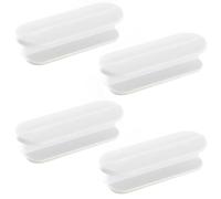 Keratobleem 4 Pezzi Maniglie per Porte da Balcone, Maniglie per Porte Autoadesive, Maniglie per Armadi, Maniglie per Mobili in Plastica, per porte in vetro,finestre - Bianco