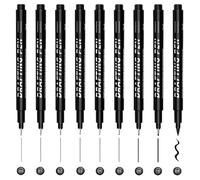 Keratobleem 9 Pcs Penne per Calligrafia,Lettering a Mano, Set per Calligrafia Nera per Principianti, 9 Misure per Disegno Tecnico, per Scrivere Biglietti, Disegnare, Fare Schizzi
