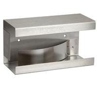 Kerbl 15339 - Supporto da parete per guanti usa e getta, in acciaio INOX