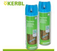 Kerbl 2 X 500 ML Spray Di Marcatura Neon Blu Per Alberi Marcatura Foresta