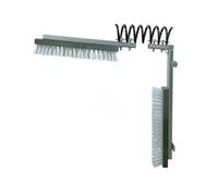 Kerbl Texas - Spazzola per bestiame con manico in legno, 50 cm, colore: Bianco