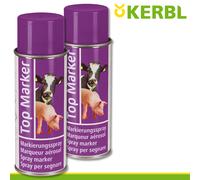 Kerbl 2X 500Ml Spray Per Marcatura Animali Top Marker Viola Per Bovini E Pecore