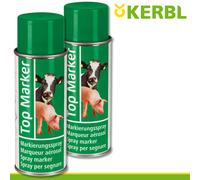 Kerbl 2X 500ML Spray Per Marcatura Verde Top Marker Per Suini