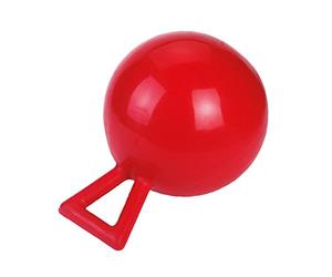 Kerbl 32398 - Palla da gioco per cavalli, 25 cm, Ø 25 cm, colore: Rosso