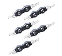 Kerbl 44535/056 - Set di 5 connettori zincati per funi Ø 6-8 mm