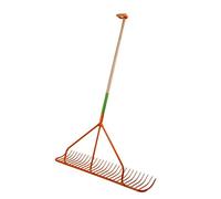 Kerbl 50250 - Rastrello a Mano con Denti Esterni e Manico, 122 cm