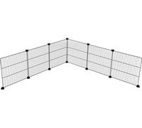 Kerbl Pet 6 Elementi a Griglia da 35 x 35 cm, Nero, Stabile, Comodo, Accessorio per Gabbia