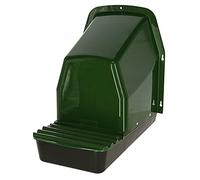 Kerbl 73144 Set di 1 Nido da Esterno con Vassoio di Raccolta, 1 Scomparto, Verde Scuro, 37 x 44 x 49,5 cm