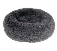 Kerbl 80410 Fluffy - Letto a peluche grigio, diametro 76 cm x 19 cm, 1,345 kg