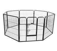 Kerbl 80577 - Recinzione per cani e cuccioli, 80 x 77 cm, 8 elementi, con porta, 20,12 kg