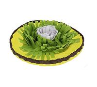 Kerbl 80749 - Tappeto da fiuto Bowl giallo/verde/bianco, diametro 60 cm, 0,207 kg