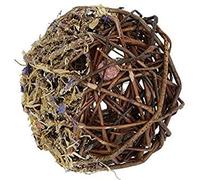 Kerbl 81777 - Palla di salice, Ø 10 cm, con fiori e 8 mini snacks