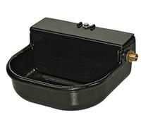 Kerbl Abbeveratoio a Galleggiante 3l smaltato, Nero con Tap. di sc.