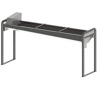Kerbl Abbeveratoio in Acciaio Inox, 190 cm, con Base