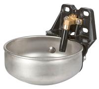 Kerbl Abbeveratoio in acciaio inox con valvola Acciaio inox V2A, trafilato e lucidato