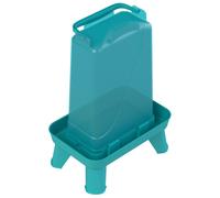 Kerbl Abbeveratoio rettangolare per galline in plastica con piedini d'appoggio 3,5 l blu