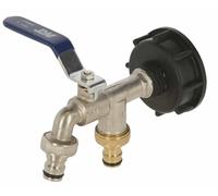 Kerbl Adattatore IBC S60x6, con 2 attacchi Gardena