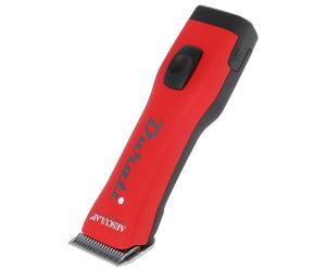 Kerbl Aesculap GT434-RS - Cutter a Batteria Durati con 1 Batteria e Testina di rasatura (Rosso/Nero, Motore EC brushless, capacità della Batteria 2850 mAh, Peso 380 g)