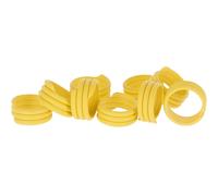 Kerbl Anello identificativo a tripla spirale per pollame in plastica per pollame 16 mm giallo