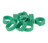 Kerbl Anello identificativo a tripla spirale per pollame in plastica per pollame 16 mm verde