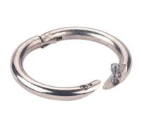 Kerbl Anello per Naso a Bolla nichelato, 54 mm, Confezione da 2 Pezzi