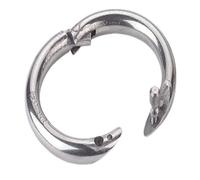 Kerbl - Anello per Ombelico in Acciaio Inox, Diametro Interno 52-54 mm