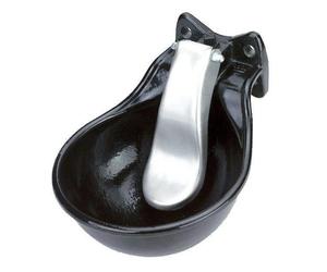 KERBL Bevitore in ghisa con linguetta in acciaio inox, nero, 1,45 l