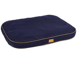 KERBL CANE CUSCINO PAVIMENTO JEROME 100x70x11 CM NAVY/COGNAC