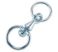 Kerbl Catena girevole con anello, brillante Girella per catena da mucca con anello 8 mm