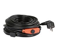 Kerbl Cavo riscaldante termostato (Lunghezza 4 m, Tubo dell'Acqua antigelo Fino a-45° C, per abbeveratoio per Animali, Non per Tubi, Potenza di Riscaldamento 32 W) 223586, Nero, 4m