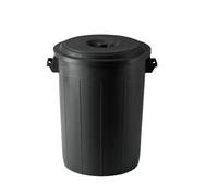 Kerbl Cestino per mangimi con coperchio - 70 litri in plastica, nero