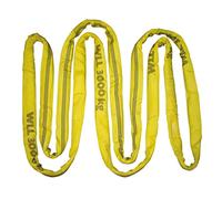 Kerbl Rotonda 37734 (Circonferenza 4 m, Colore Giallo, Forza di trazione Diretta 3000 kg/piegata 6000 kg, ausilio per Il Trasporto per Legno, Imbracatura di Sollevamento, Slittamento)