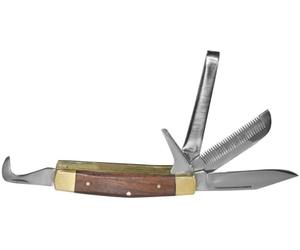 Kerbl - Coltello da equitazione con manico in legno, vari colori disponibili 5 coltelli