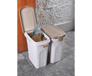 KERBL - Contenitore - Cibo per animali - Marrone/bianco - 15l