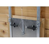 Kerbl Dispositivo di autobloccaggio f. automatico. Porta per le galline Set completo di tutte le viti necessarie