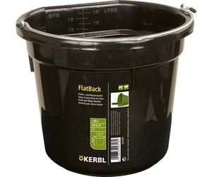 Kerbl FlatBack Food and Water Bucket - Nero