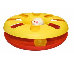 Kerbl Gatto Giocattolo Kitty Roundabout, 24 cm, Colori Assortiti