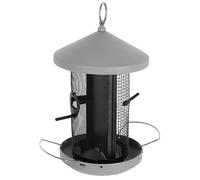 Kerbl Hobbyfarming 87037 - Mangiatoia per uccelli Arzberg, in metallo, 19 x 19 x 30 cm