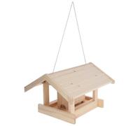 Kerbl Hobbyfarming 87047 Leitenberg - Mangiatoia per uccelli, in legno, 40 x 32 x 24,5 cm