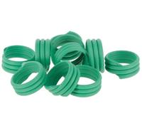 Kerbl Hobbyfarming Anelli a Spirale, 18 mm, Verdi Plastica, 100 Pezzi