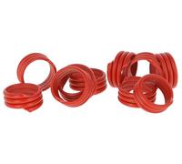 Kerbl Hobbyfarming Anello a Spirale 12 mm, Rosso, Plastica, 100 Pezzi