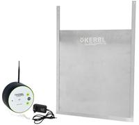 Kerbl Hobbyfarming Controllo Duo Smart incl. porta scorrevole 70580, sportello per polli, grigio/verde, comando tramite app