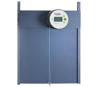 Kerbl Hobbyfarming Porta Automatica per polli Duo PRO Plus, sportello per polli, plastica/Alluminio, 56x44cm, Controllo della Luce Diurna e dell'ora, autobloccaggio