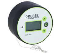 Kerbl Hobbyfarming Steuerung Duo PRO, sportello per polli, Porta per polli, plastica, Comando con sensore di Luce e Timer, Alimentazione a Rete e a Batteria