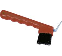 Kerbl Hoof Pick with Brush - Rosso