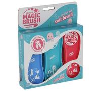 Kerbl Magic Brush - Set di 3 spazzole originali per la cura dei cavalli