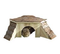 KERBL Maison Nature avec rampe pour rongeurs - 37x37x16cm