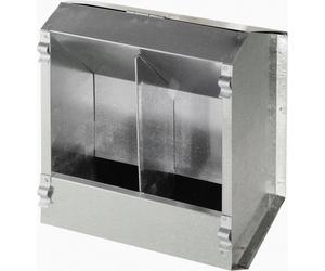 Kerbl Mangiatoia Automatica per Conigli 2 Posti in Metallo 3 L - 1 pz.