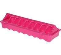 Kerbl Mangiatoia (con Coperchio Ribaltabile per Un riempimento Facile e Veloce, Facile da Pulire, in plastica, L x L 30 x 9,5 cm) 71335